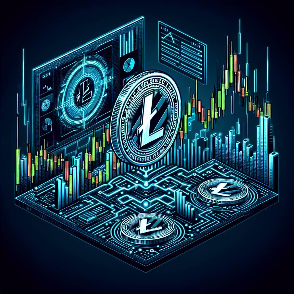 What are the major price fluctuations in the chart of Litecoin over the past century?