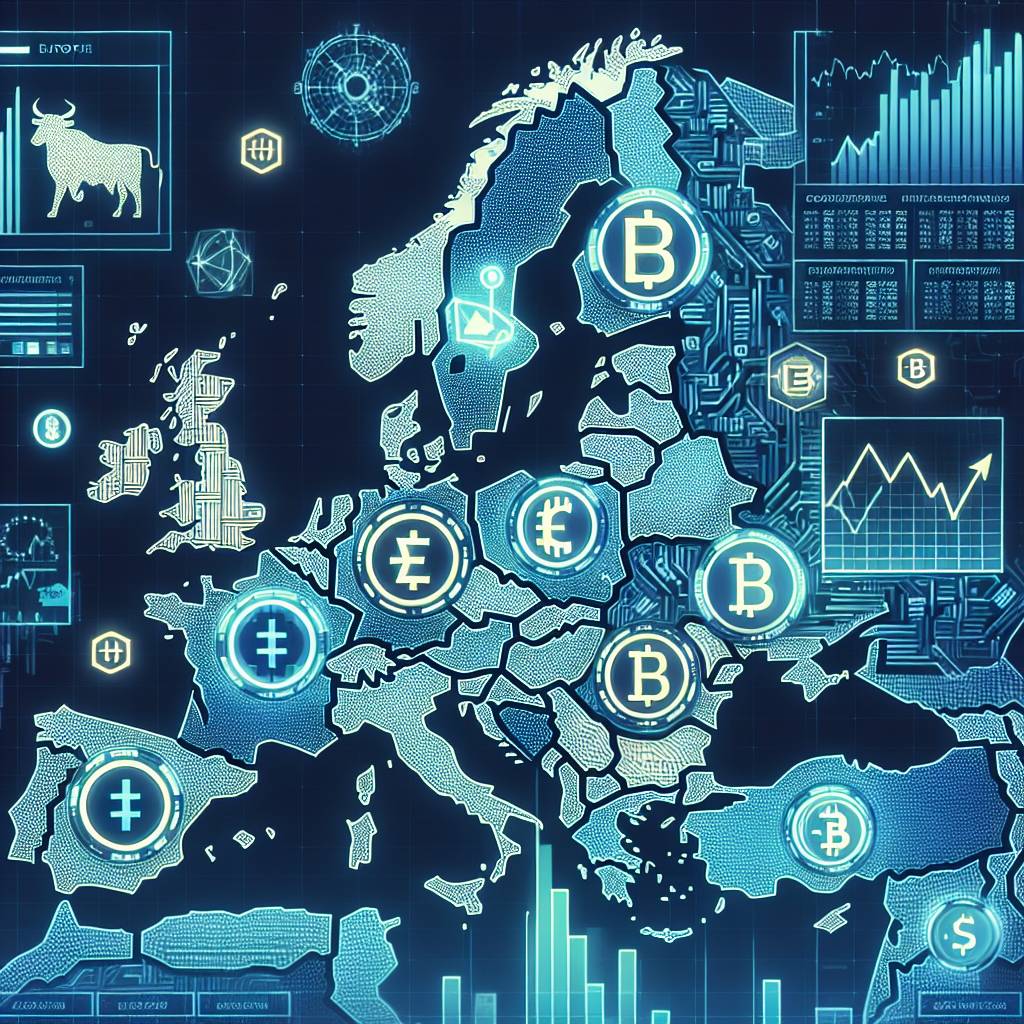 Are there any European stocks that have a strong correlation with the performance of cryptocurrencies?