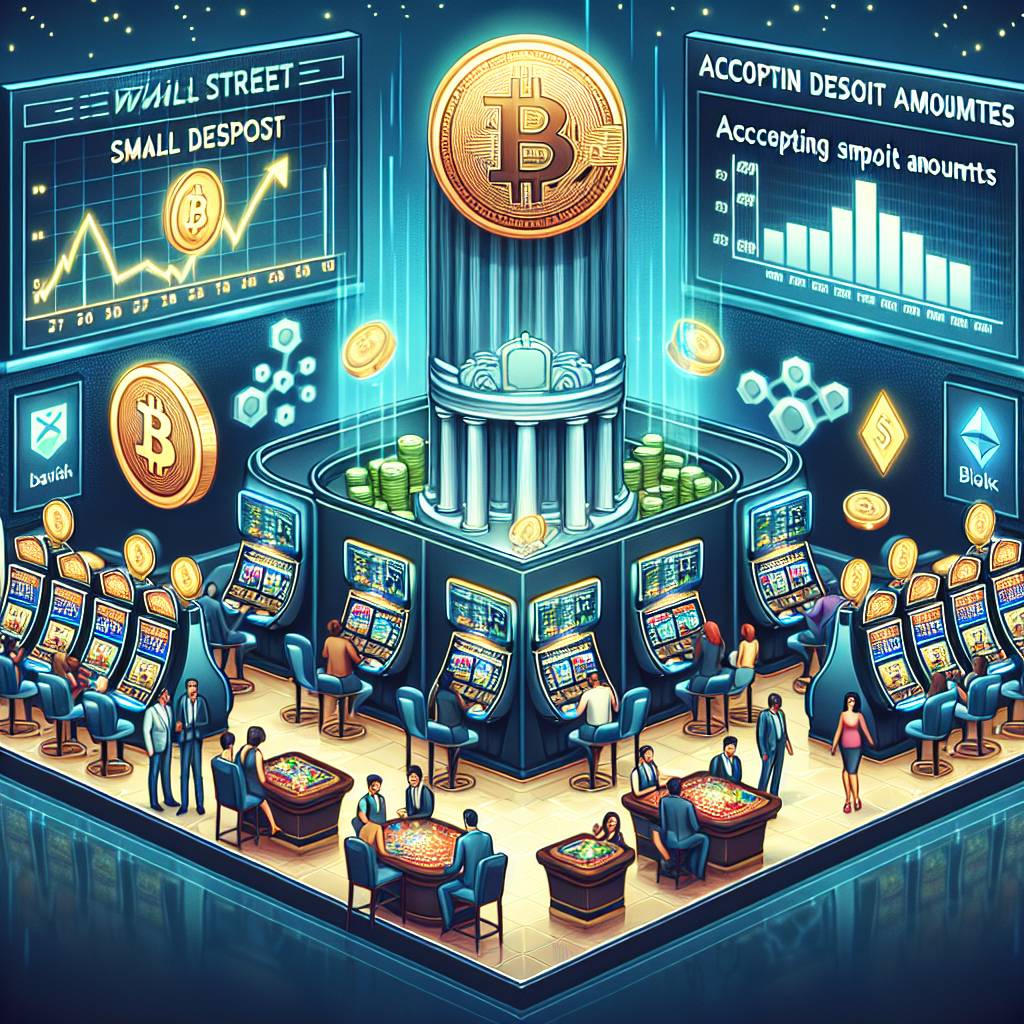 Are there any online casinos that allow you to deposit and play with cryptocurrency for a low amount?