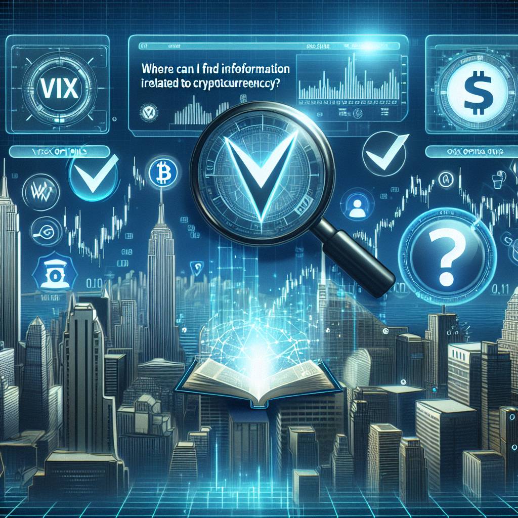 Where can I find reliable information on VIX options prices related to cryptocurrencies?