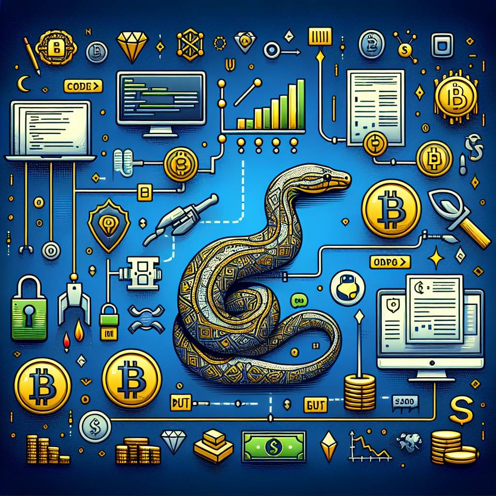 What role does the origin of Python play in the development of cryptocurrency technologies?