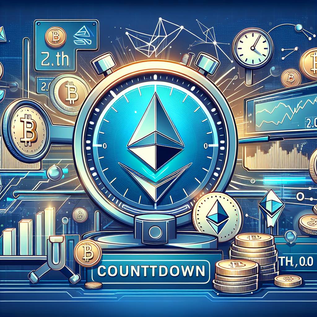 What is the countdown for the ETH 2.0 merge?