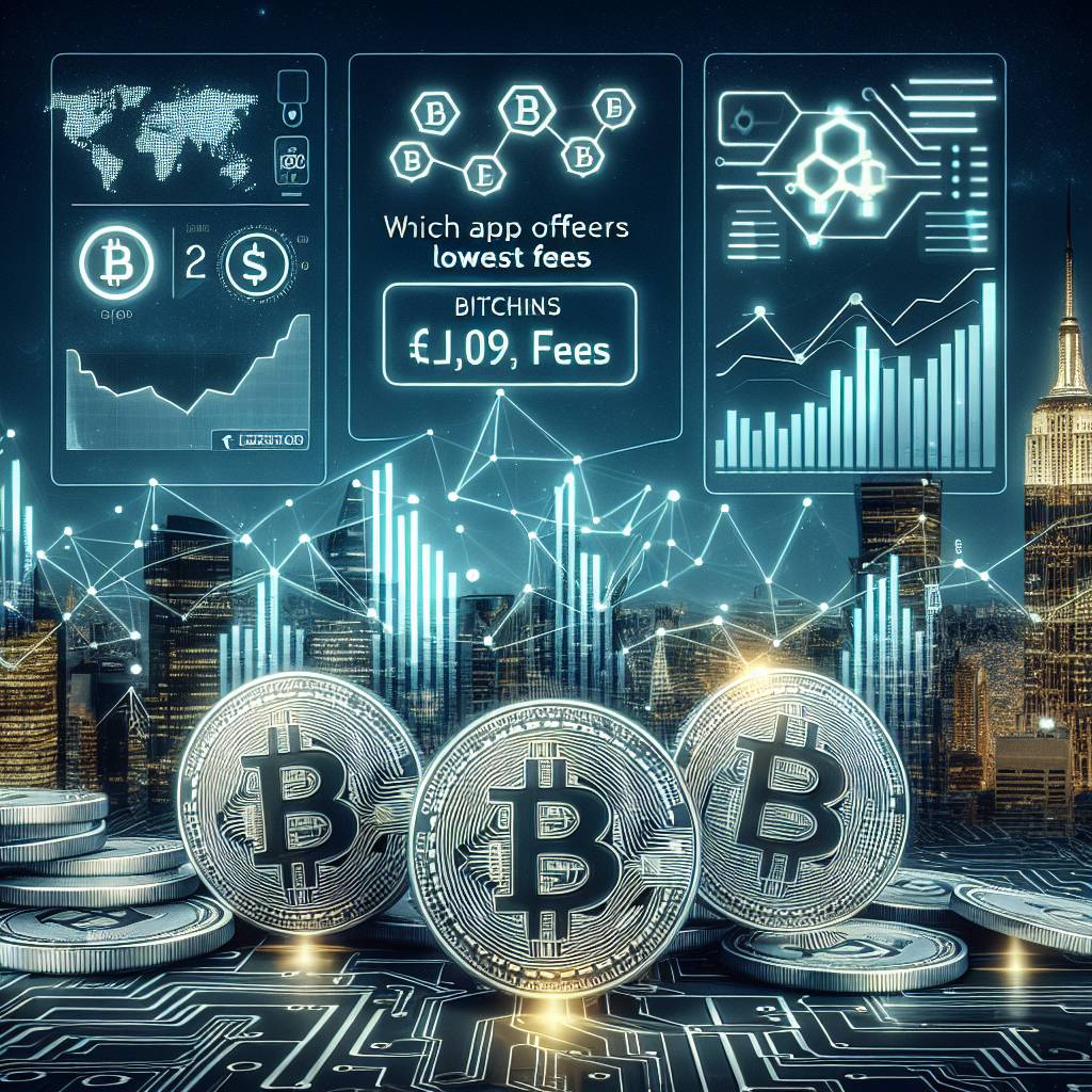 Which app offers the lowest fees for buying bitcoins?