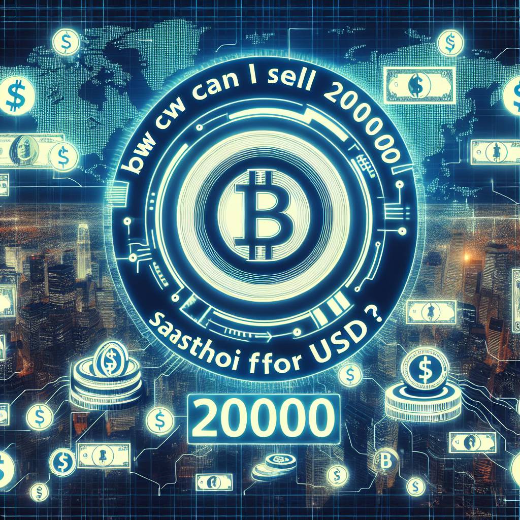 How can I sell 20000 satoshi for USD?