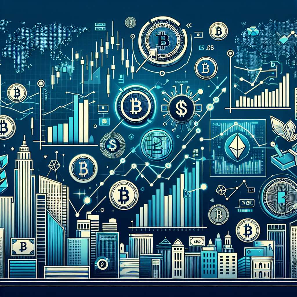 What are the trends in treasure and bond size for popular cryptocurrencies?