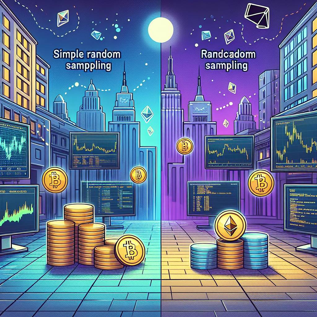 What are the differences between simple random sampling and random sampling in the world of cryptocurrency?