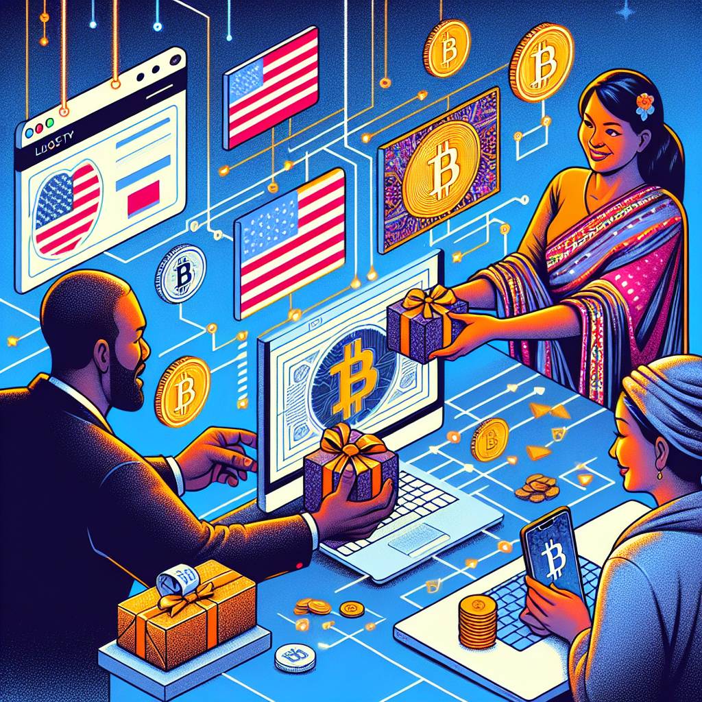 How can I use cryptocurrencies to send gifts to Bangladesh from the USA?