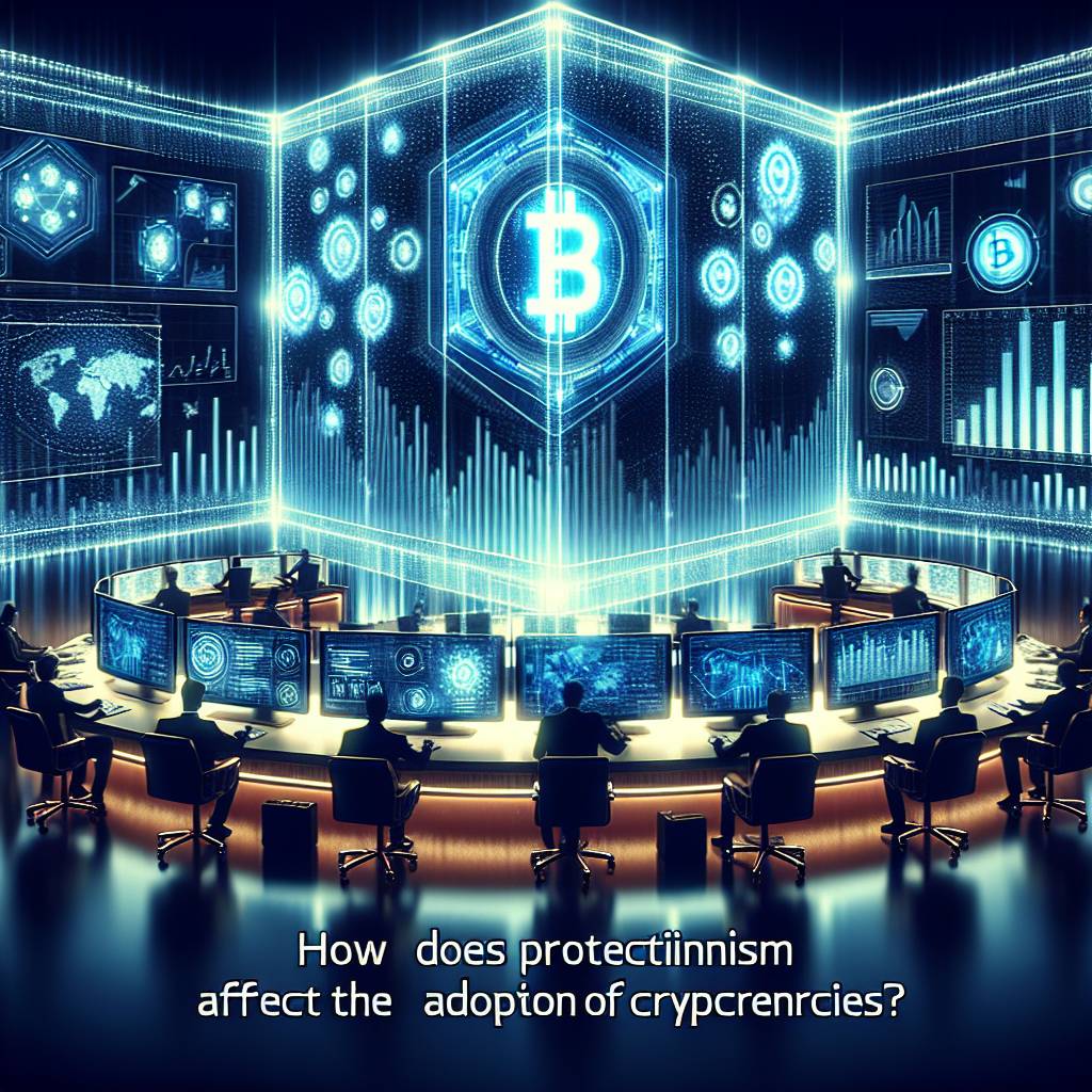 How does a protectionist policy influence the global acceptance of cryptocurrencies?