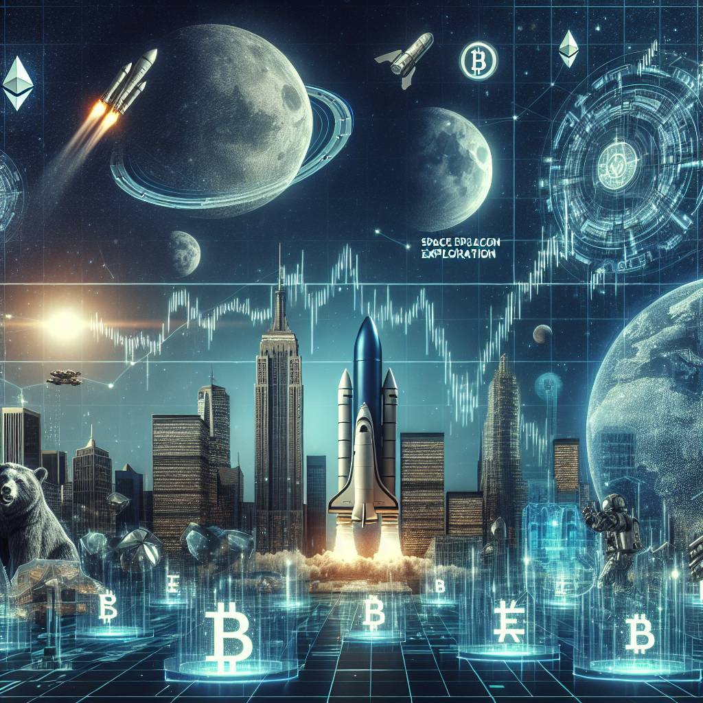 What are the top space ETFs that include investments in cryptocurrencies?
