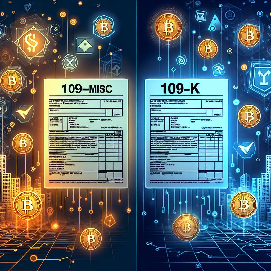 What are the differences between reporting cryptocurrency earnings on a 1099-MISC form and a 1099-K form?