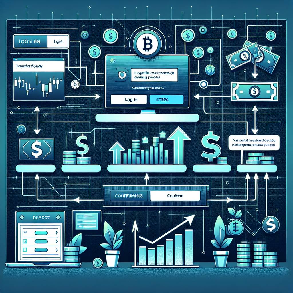 What are the steps to deposit money on a cryptocurrency exchange?