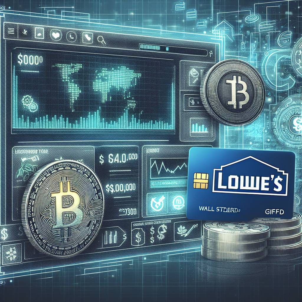 Are there any platforms or exchanges that accept Lowe's gift cards as payment for cryptocurrencies?