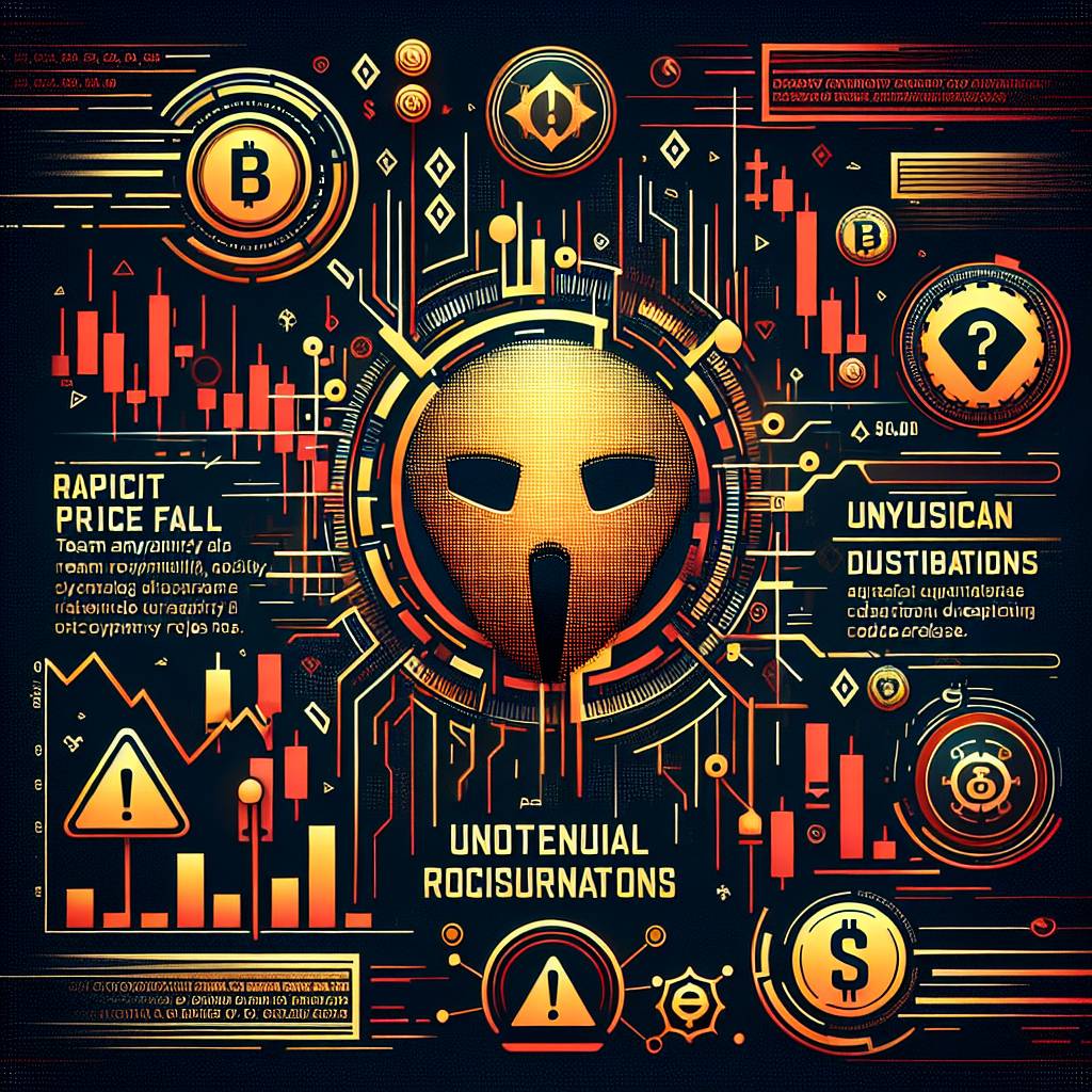 What are the warning signs of a potential rugpull in a cryptocurrency project?