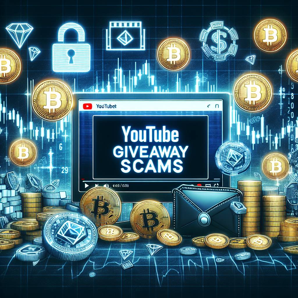 What are the common YouTube giveaway scams in the cryptocurrency space?