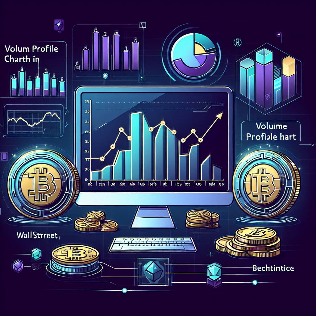 How can I use volume profile on TradingView to analyze the market trends of different cryptocurrencies?