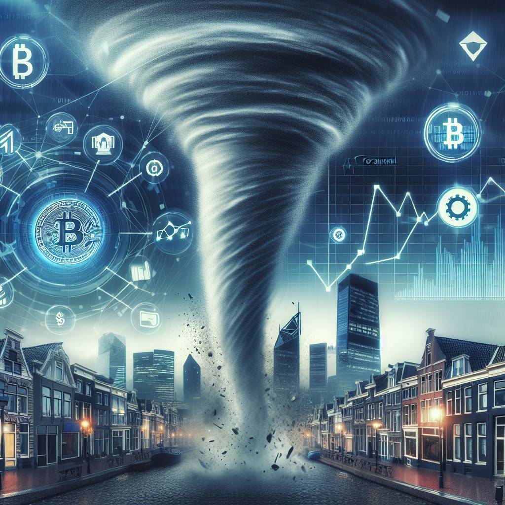 What are the potential implications of the Netherlands tornado for cryptocurrency investors?
