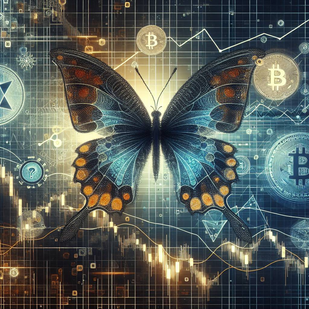 How can the Fibonacci butterfly pattern be used to predict price movements in digital currencies?