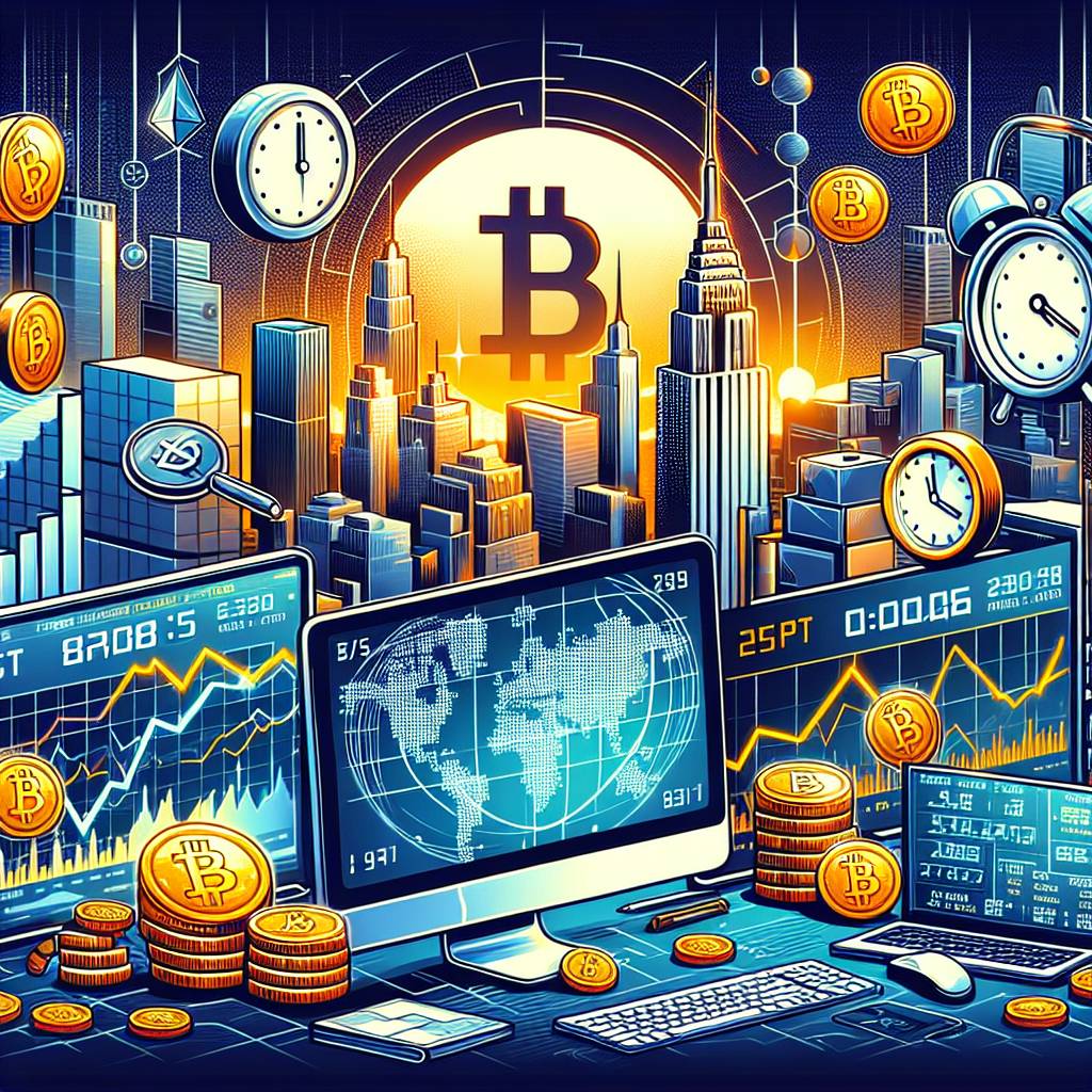 What is the opening time of the Asia market for cryptocurrencies?