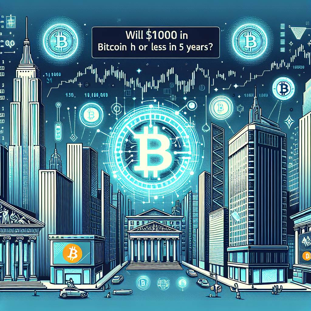 Will $1000 in bitcoin be worth more or less in 5 years?