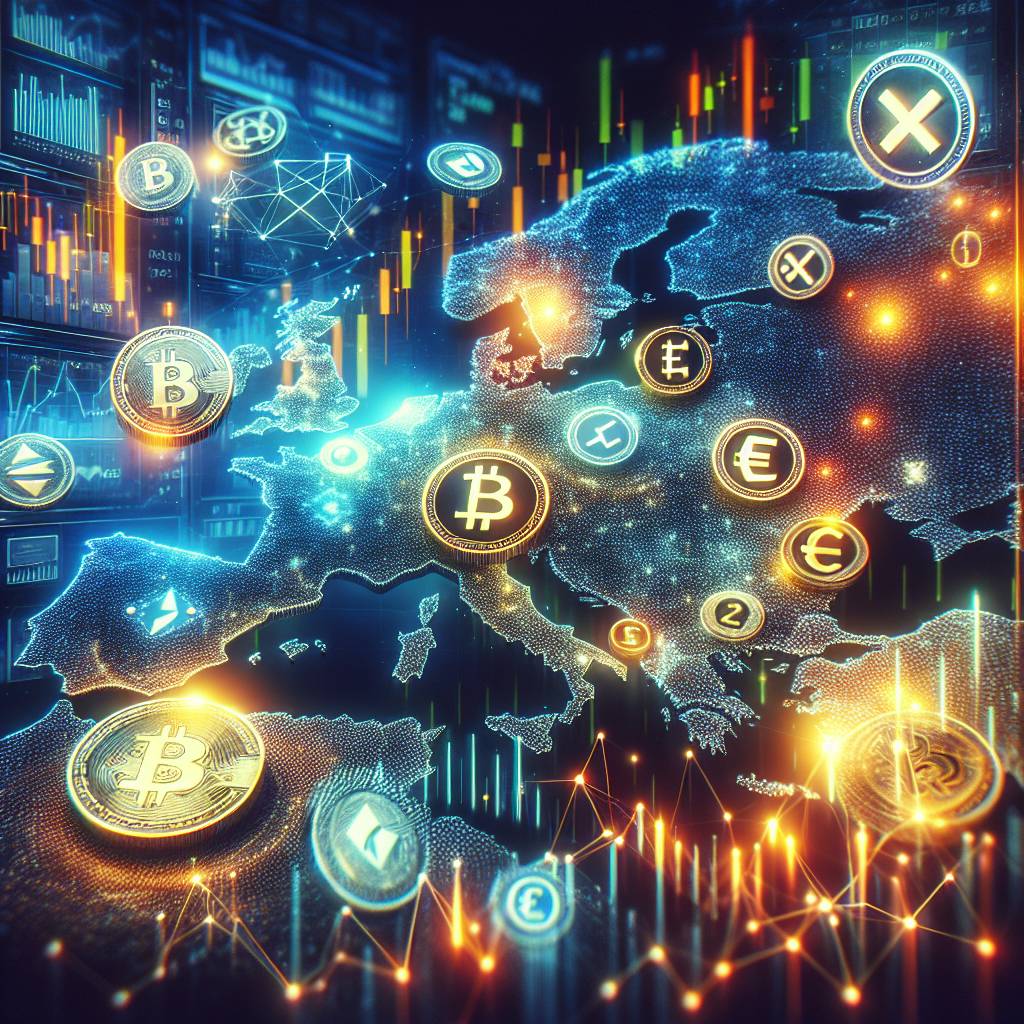 What are the top cryptocurrencies in European countries?