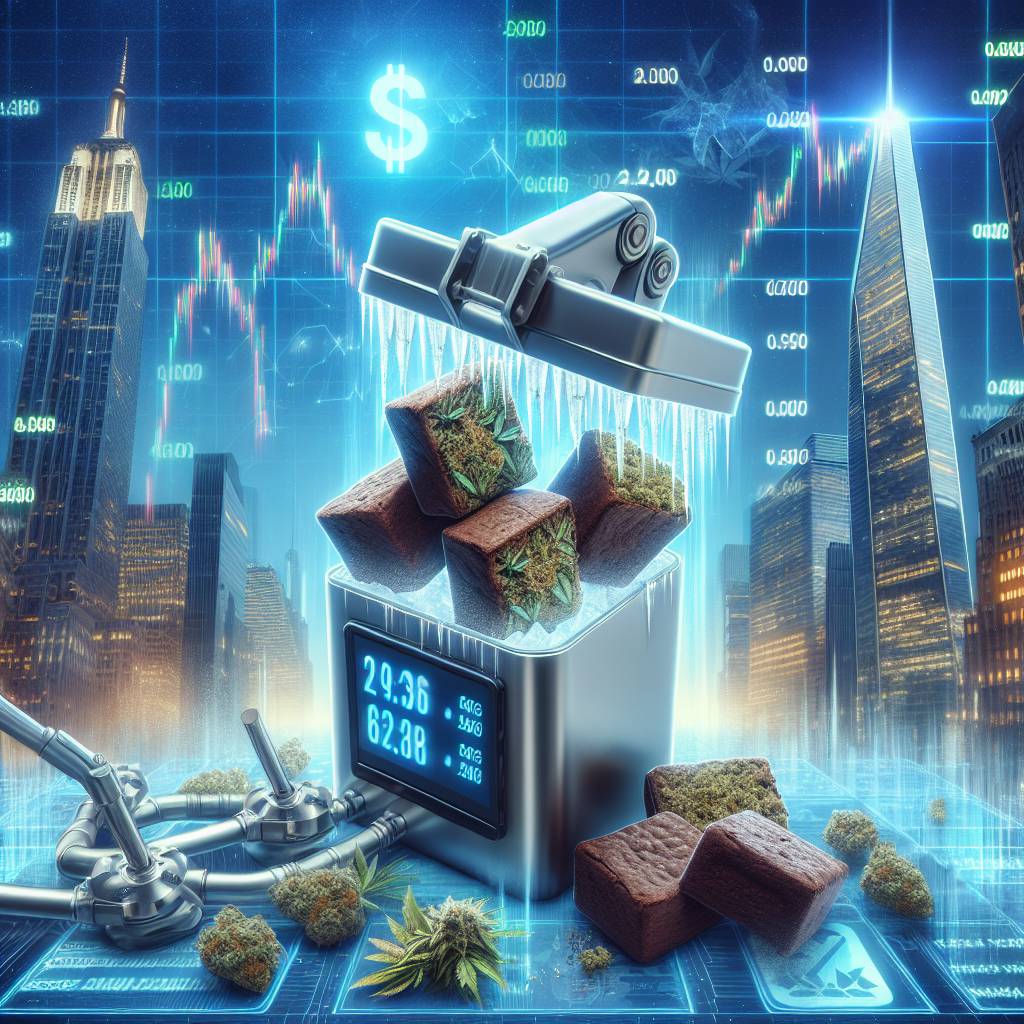 How can freezing weed brownies benefit cryptocurrency investors?