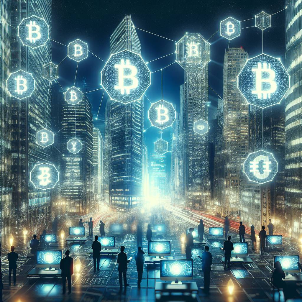 Are there any futuristic city screensavers that showcase the future of cryptocurrency?