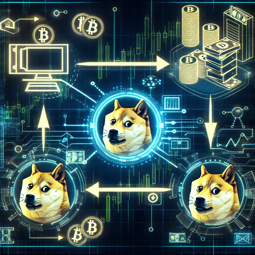 What are the steps to transfer Dogecoin between Robinhood and Coinbase?