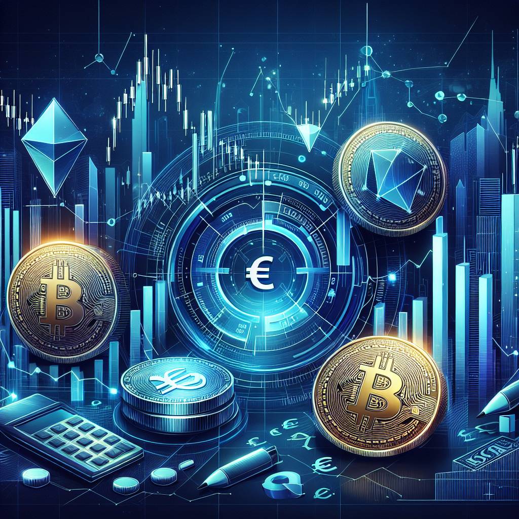Where can I find live charts and price data for euros in the cryptocurrency market?
