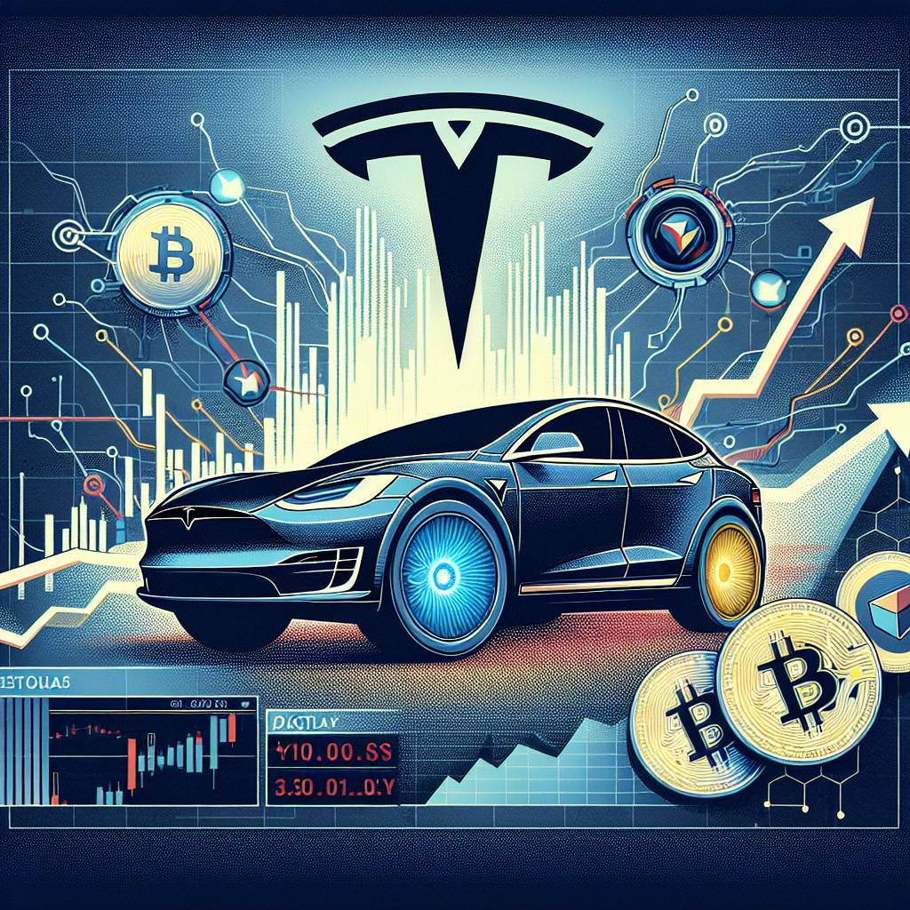 Is there a connection between Tesla's after-hours stock price and the performance of digital assets?