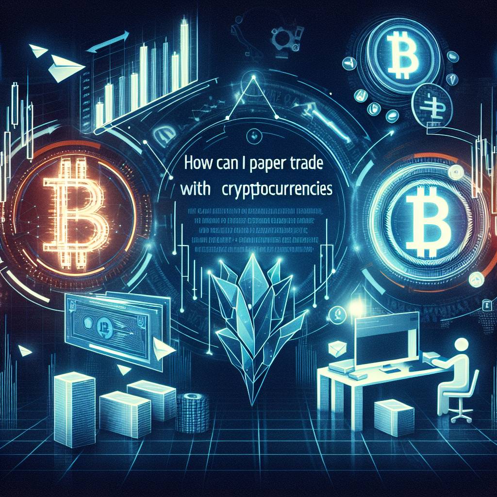 How can I paper trade on TradingView using cryptocurrencies?