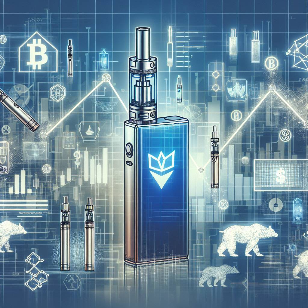 What are the publicly traded e-cigarette companies that are involved in the cryptocurrency industry?