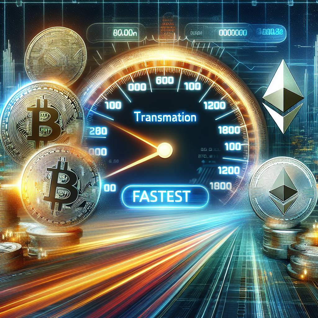 Which layer 1 solutions offer the fastest transaction speeds in the cryptocurrency industry?