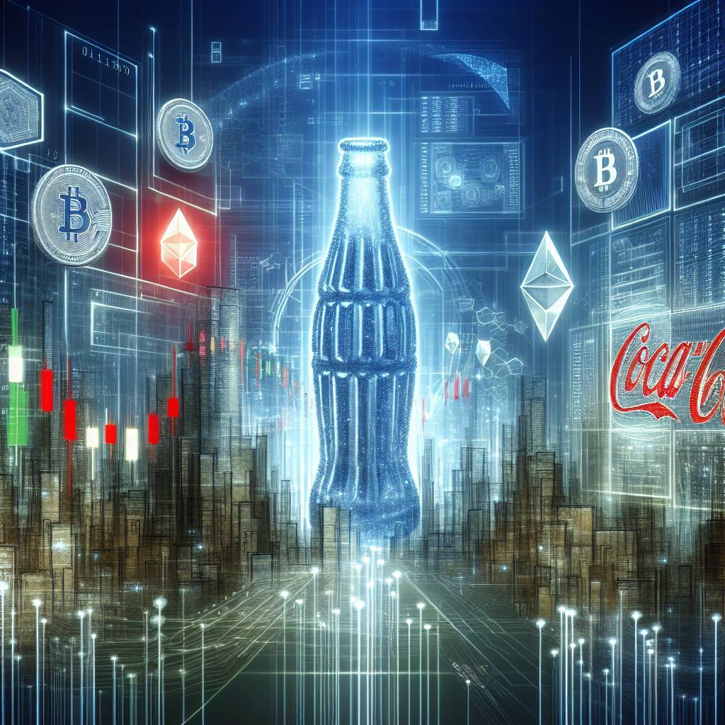 Which cryptocurrencies are influenced by the performance of Coca-Cola stock today?