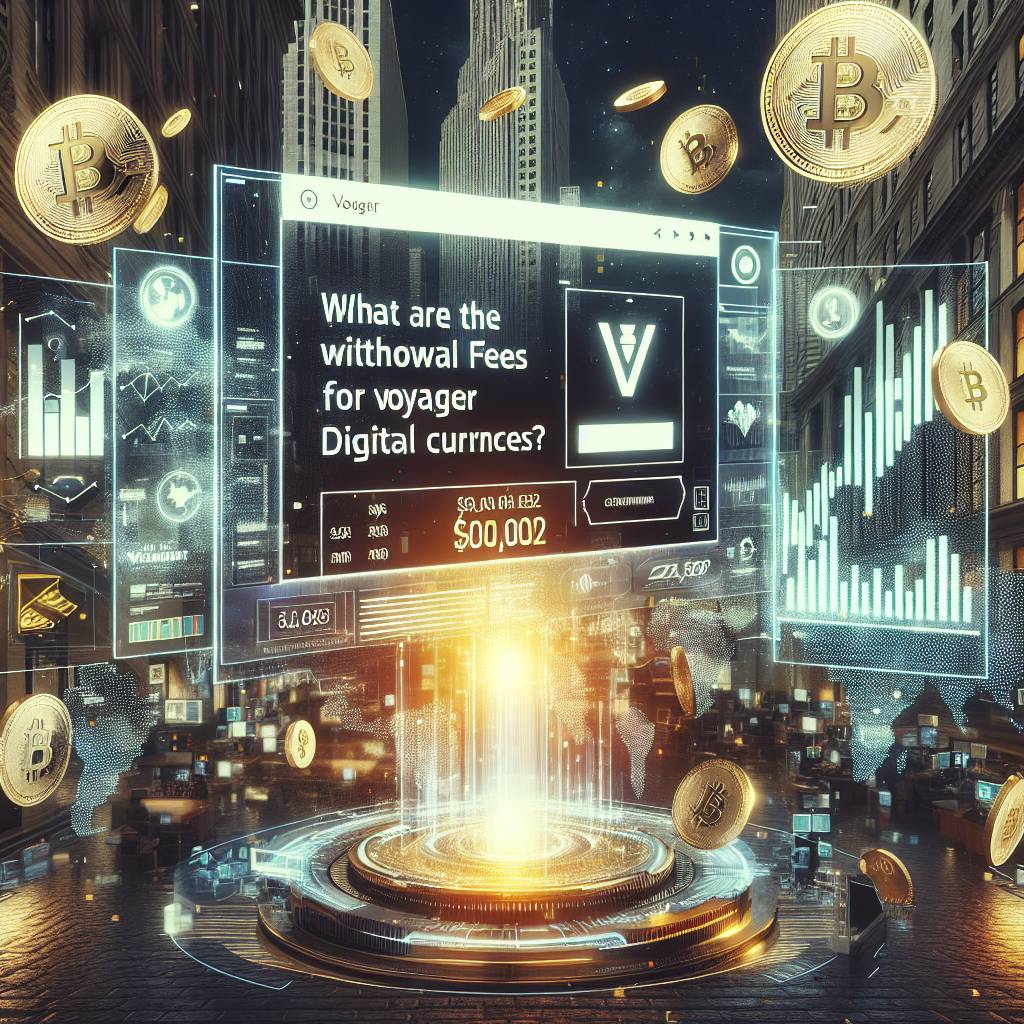 What are the withdrawal fees for Voyager cryptocurrency?