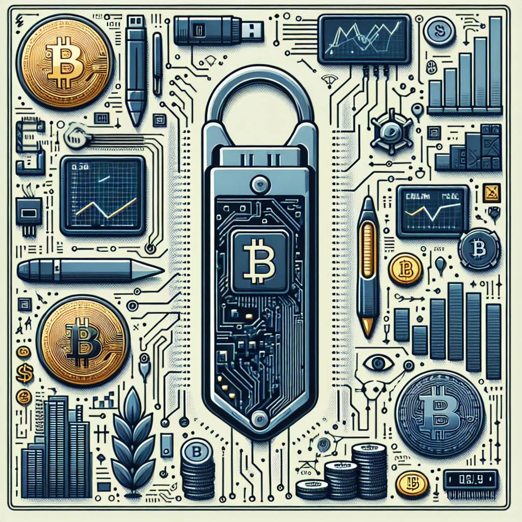 What are the recommended features to look for when choosing a keyring USB for cryptocurrency storage?
