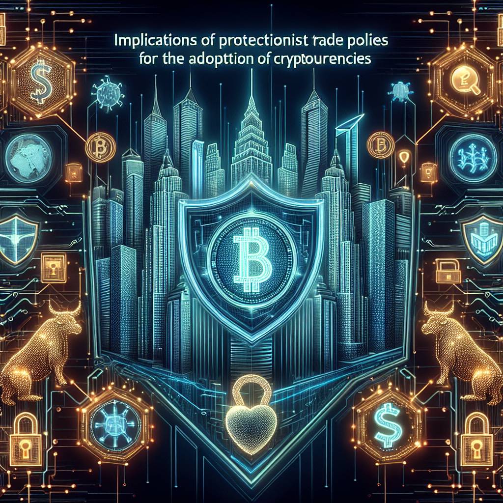 What are the implications of protectionist trade policies for the adoption of cryptocurrencies?