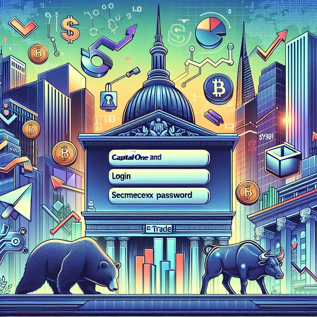 How to login to Capital One and E*TRADE accounts using cryptocurrencies?