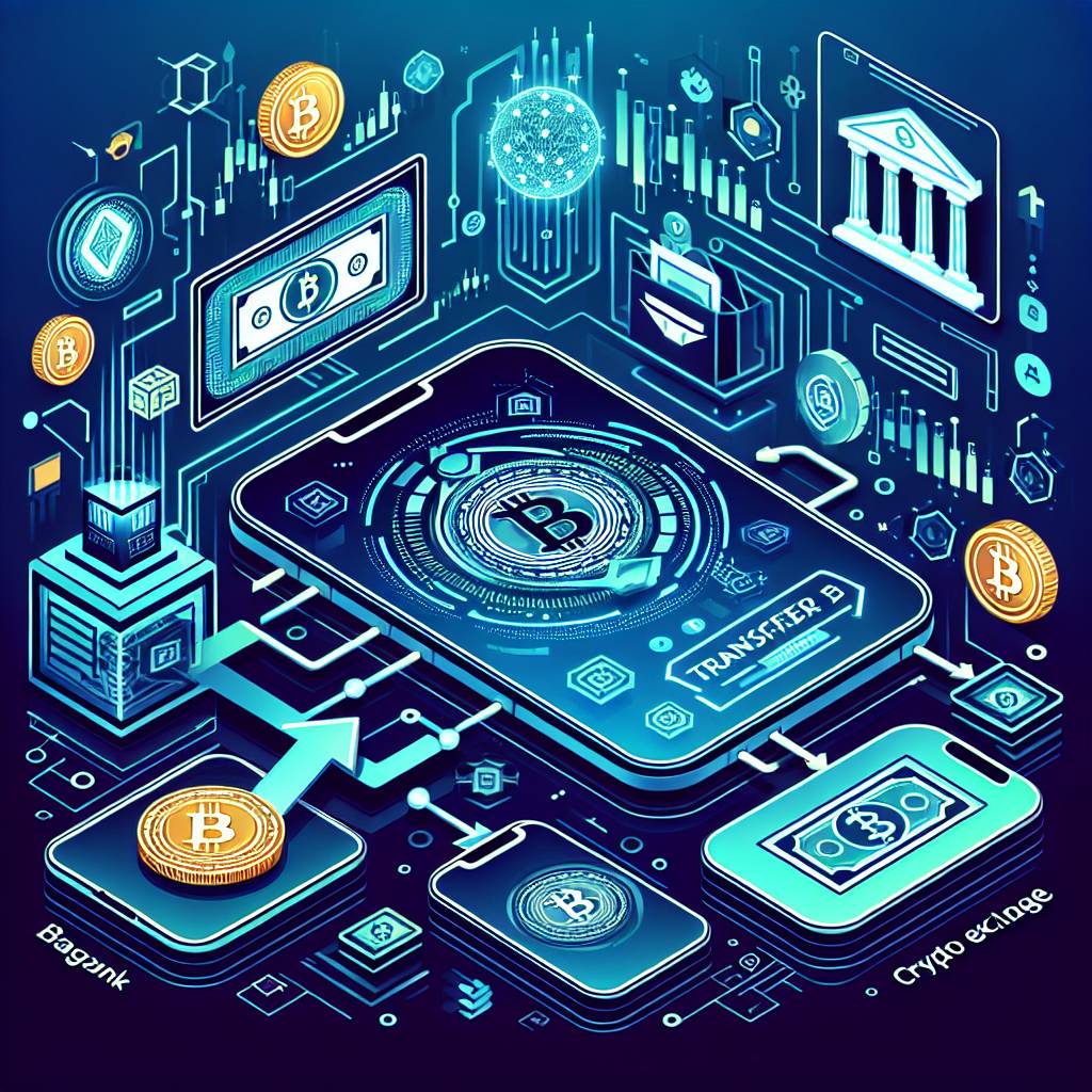 What is the process of transferring cryptocurrencies to a ledger device?