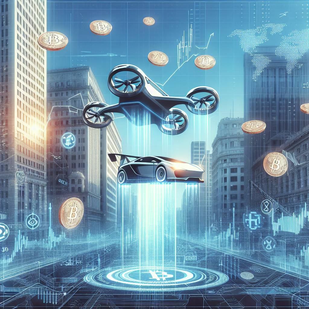 How can I use my flying car company stock to invest in cryptocurrencies?