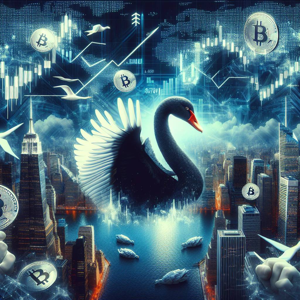 What are the potential implications of a black swan economic event on the cryptocurrency market?