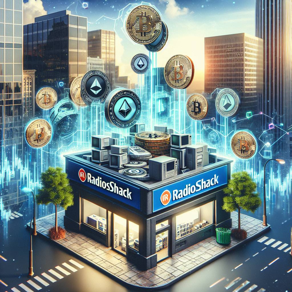 How can I use cryptocurrencies to buy products at Radioshack?
