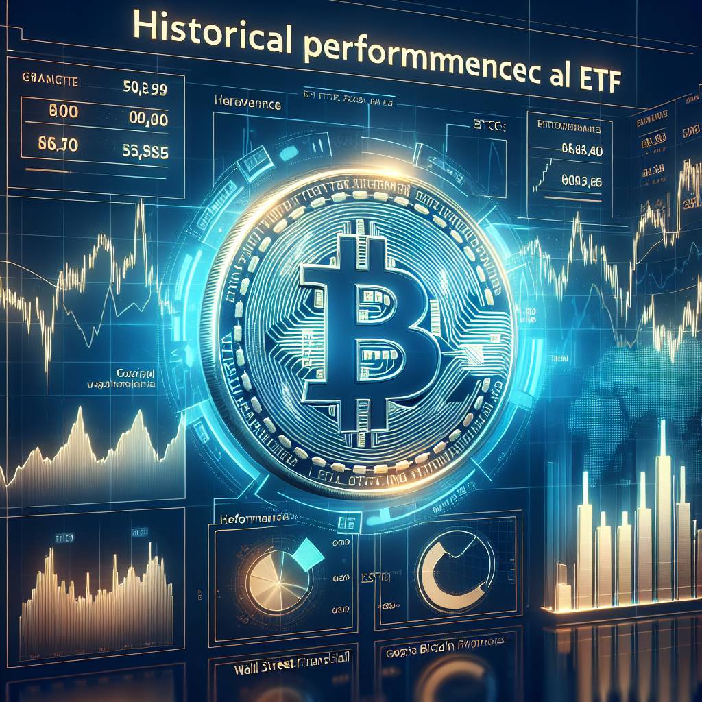 What is the historical performance of the first trust bitcoin strategy ETF?