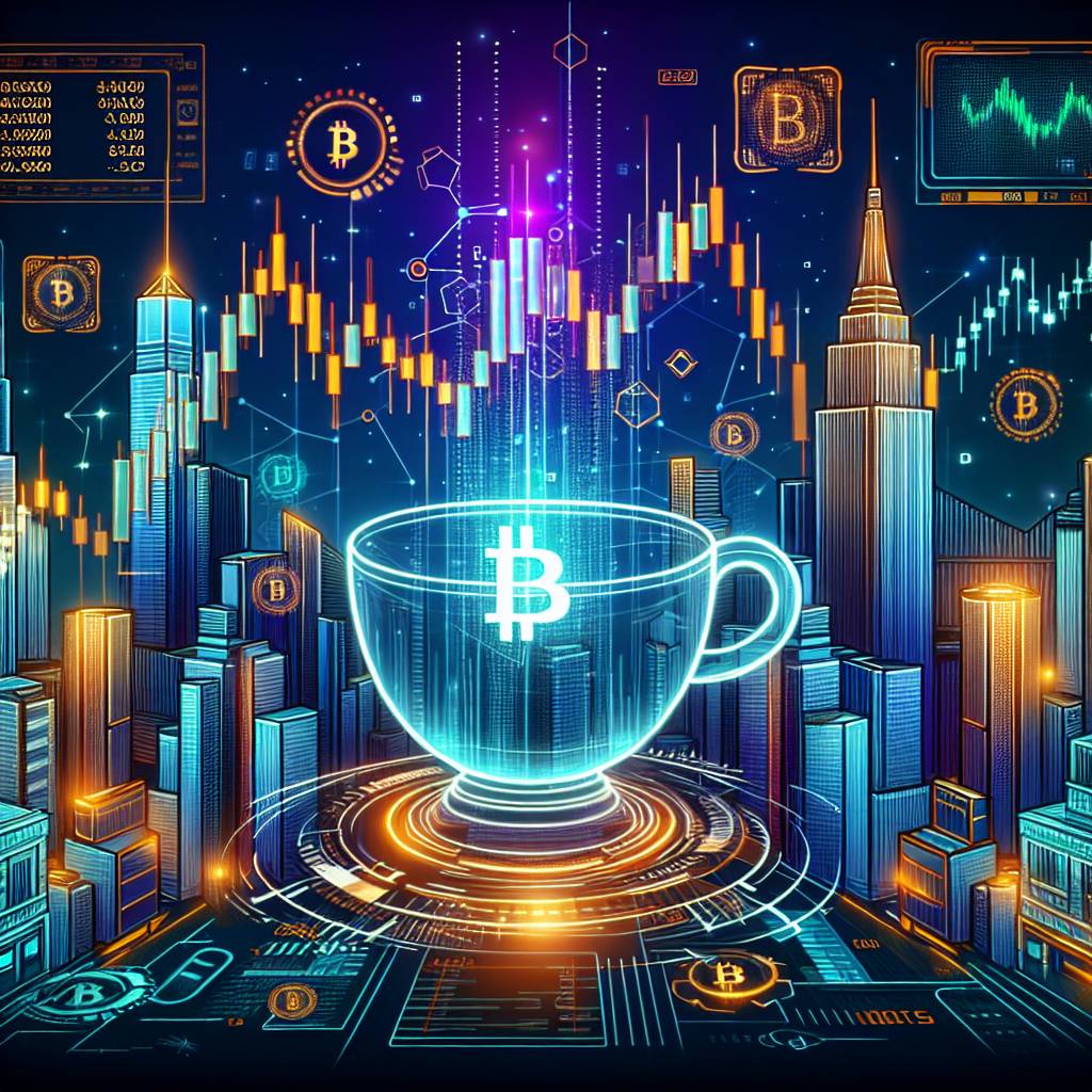 What is the impact of the cup with handle stock pattern on cryptocurrency prices?
