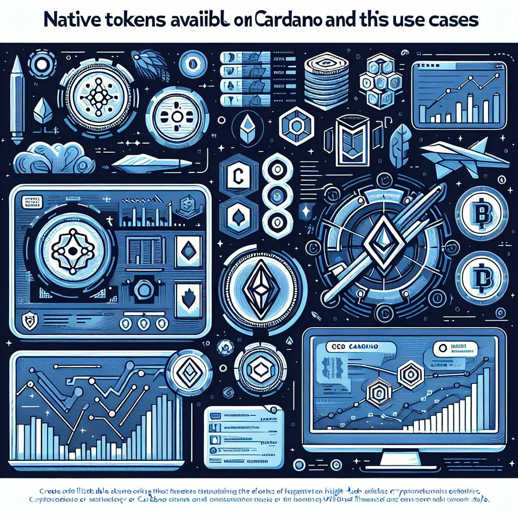 What are the native tokens available on Cardano and their use cases?