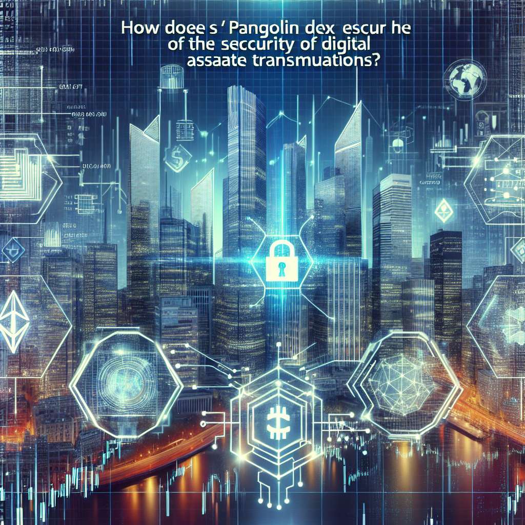 How does Pangolin DEX ensure the security of digital asset transactions?