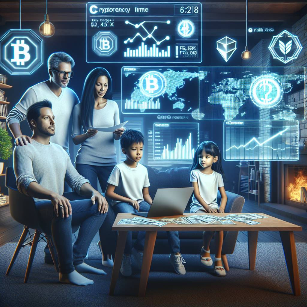 How can parents educate their children about the risks and benefits of investing in cryptocurrencies?