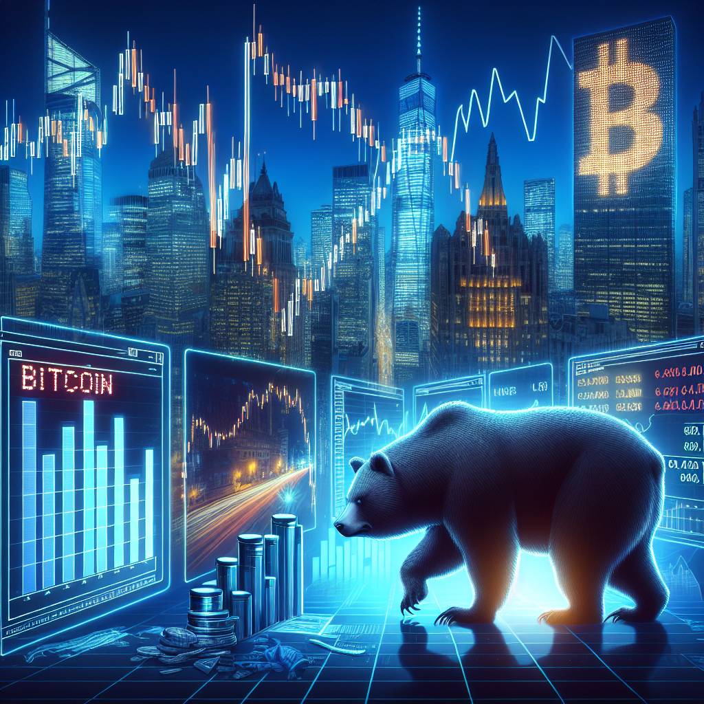 How does a bear market affect the prices of digital currencies?