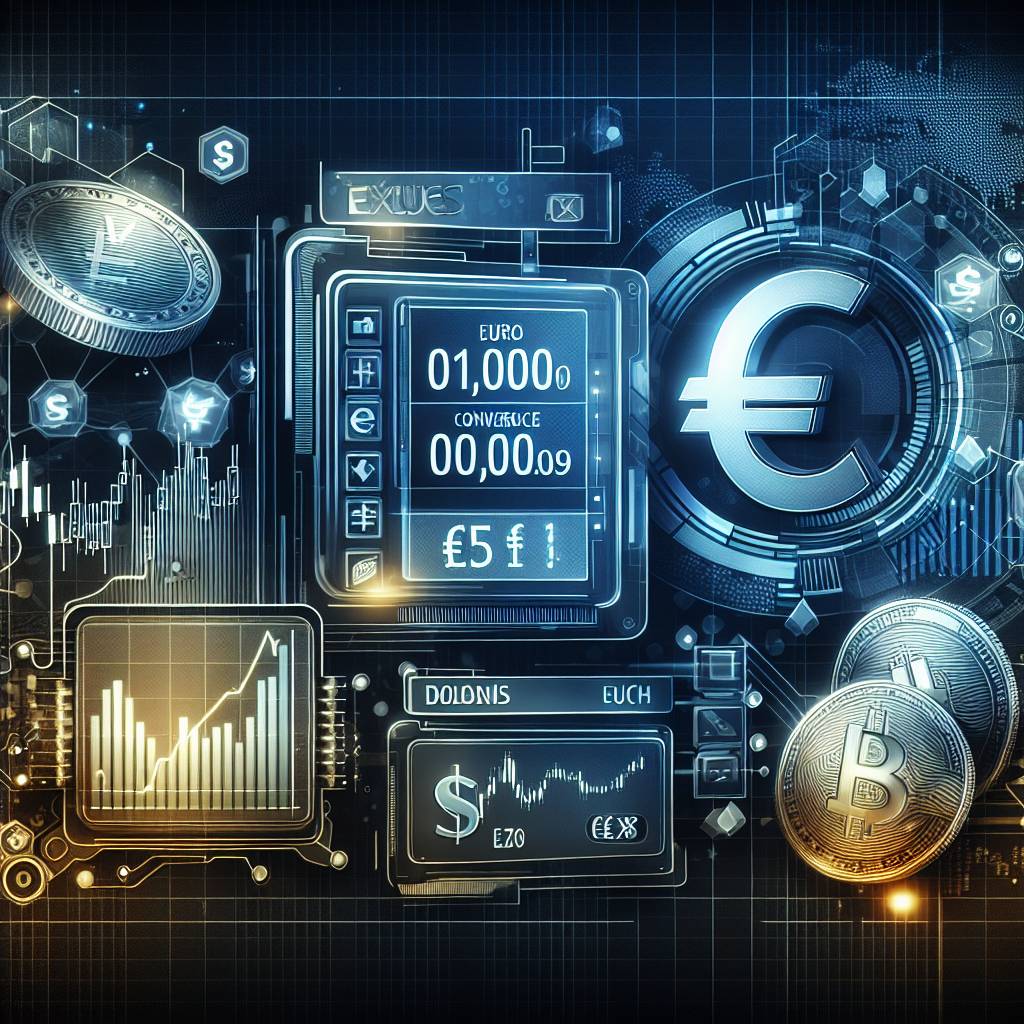 Which cryptocurrency offers the best exchange rate for converting 1 euro to dollar?