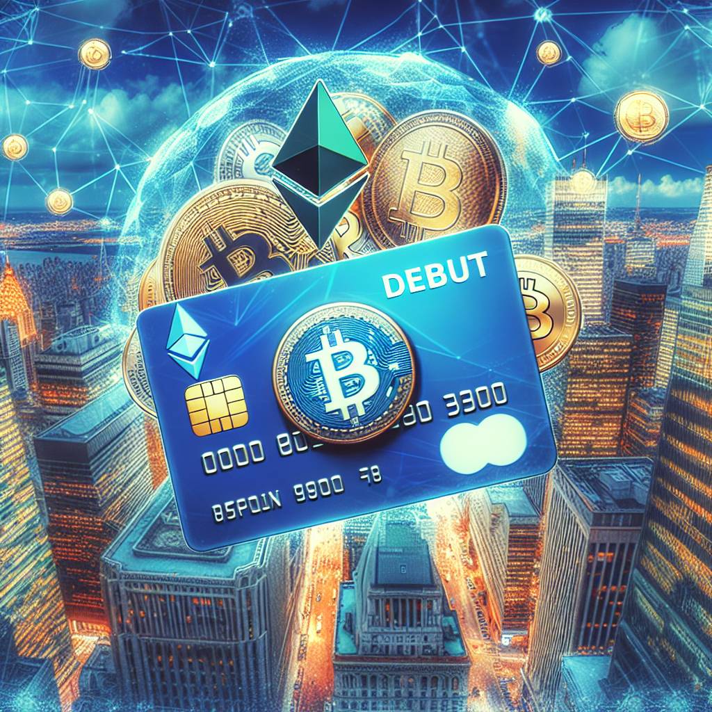 How can virtual debit cards be used to securely transact with digital currencies?