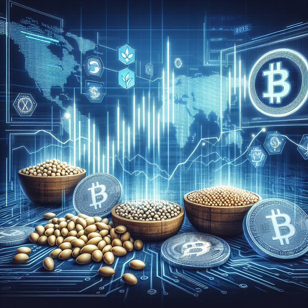 What is the current price trend of soybean futures on the CBOT exchange and how does it impact the cryptocurrency market?